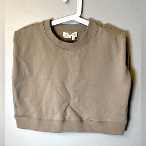 Anthropologie Sleeveless Sweatshirt Brown Small
